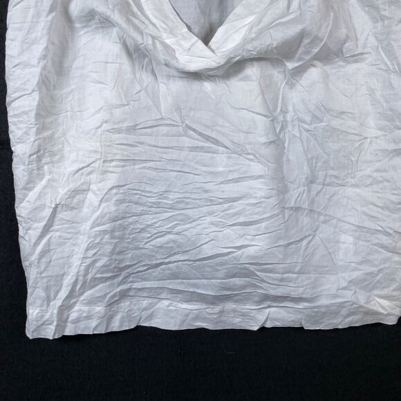 Athleta Womens Shirt White Breezy Tank Top Sleeveless VNeck 100% Cotton Large - Picture 3 of 12